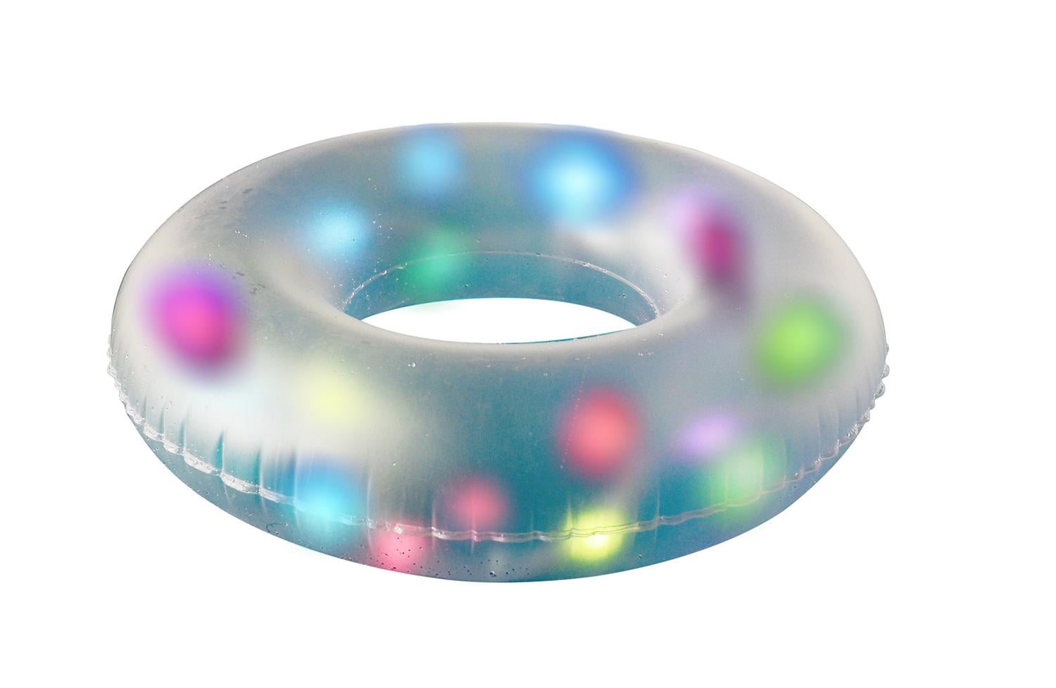 32 LED Lighted Inflatable Swimming Pool Swim Ring Inner Tube