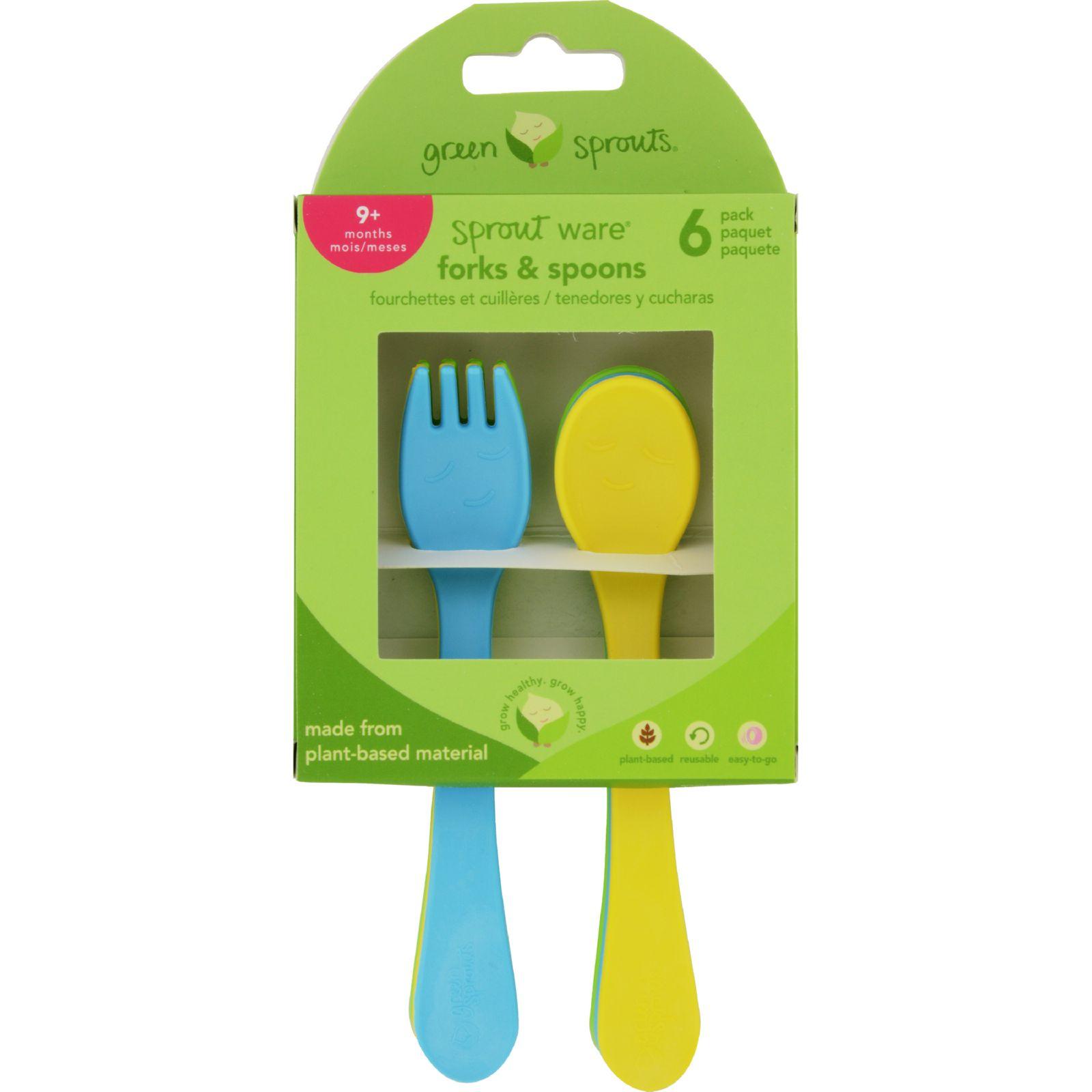 green sprouts Learning Spoon Set 9 Months Green