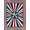 Red White Blue, Pattern 8, variant on ODIKA 8'x10' Washable Area Rug Durable, Non-Slip Door Striped Motif Border Independence Welcome July Patriotic Refined Structured for Living Room, Under Sectional, Family