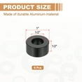 thumbnail image 2 of 6PCS Aluminum Spacers, 1/2 x 1 Metal Spacers Aluminum 1/2 L Spacer Screw Standoff Round Unthreaded Standoff Bushing for 5/16inch Screw Bolts, Black, 2 of 6