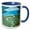 Blue/White, variant on 3drose, Alaska, Katmai National Park. Aerial View of Glacial Lake., 15oz Mug