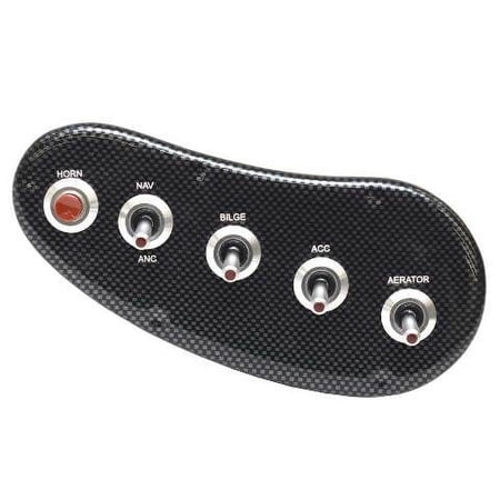 Lowe Boat Toggle Switch Panel 2193304 | 20 Catfish Carbon Fiber