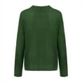 thumbnail image 5 of Herrnalise Women's Knitted Crop Tops Autumn And Winter Casual Turtleneck Pullover Blouse Knitting Long Sleeve Solid Tops Sweaters Pullover Jumper Sweaters, 5 of 7