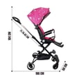 thumbnail image 4 of Carriola para Bebé de Viaje The Baby Shop  con Asiento Giratorio 360, Plegable, Reclinable Rosa, 4 of 7