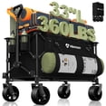 thumbnail image 1 of Carrito de playa plegable Wagon HIKEMOON, 150 L, 360 kg, negro, 1 of 9
