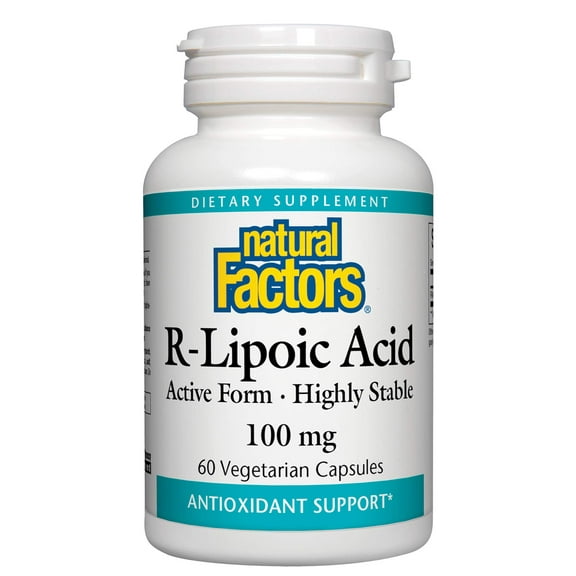 Natural Factors R-Lipoic Acid, Antioxidant Support, 60 Capsules