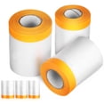 thumbnail image 1 of 6 rollos de cintas adhesivas de película de portada y cintas de enmascaramiento autoadhesivas Cintas de protección contra polvo para muebles de piso Mural de alfombras, 1 of 5