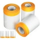 thumbnail image 1 of 6 rollos de cintas adhesivas de película de portada y cintas de enmascaramiento autoadhesivas Cintas de protección contra polvo para muebles de piso Mural de alfombras, 1 of 5