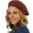 thumbnail image 3 of Cotton Beret - 11.5 inch Diameter - ONE SIZE FITS MOST - Copper, 3 of 6