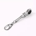thumbnail image 4 of LmnLft 10mm Ratcheting Wrench Keychain, Portable Ratchet Wrench Keychain Key Ring, Flex Head Mini Hardware Tool, Heavy Duty Wrench Key Ring for Mechanic Gift, 4 of 9