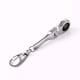 thumbnail image 4 of Llavero con llave de carraca de 10 mm, llavero de metal con llave de carraca, tamaño compacto, construcción de metal duradera, para garaje, para caja de herramientas, diseño plegable,, 4 of 9