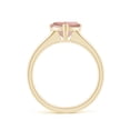 thumbnail image 2 of ANGARA Natural Trillion 1.35 ct Morganite Solitaire Engagement Ring in 14K Yellow Gold for Women | Birthday, Anniversary, Jewelry Gift for Women | Natural Morganite Ring, 2 of 11