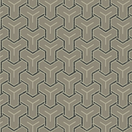 Advantage Gautier Silver Tessellate Wallpaper