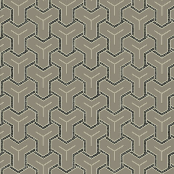 Advantage Gautier Silver Tessellate Wallpaper