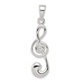 thumbnail image 1 of FB Jewels Sterling Silver Treble Clef Charm, 1 of 4