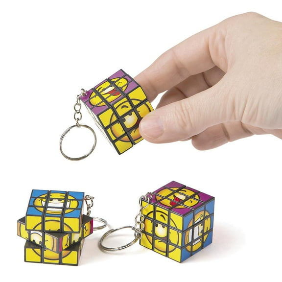 Mini Magic Cube Puzzle Key Chains by Fun Express