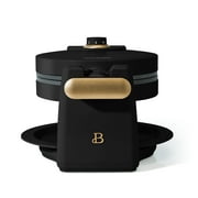 Beautiful Rotating Belgian Waffle Maker, Black Sesame by Drew Barrymore