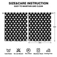 thumbnail image 2 of Polka Texture Kitchen Curtains 2 Panels - 52x63 Inch Vintage Red Polka Dots, Semi-Sheer Window Treatment for Farmhouse Style, 2 of 2