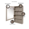 thumbnail image 3 of Botiquin Para Baño DANBURY Con Espejo Organizador, 3 of 5