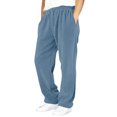 thumbnail image 2 of Boys Sweatpants Size 15-16Y Casual Corduroy Elastic Waist Drawstring Baggy Trousers Loose Wide Leg Palzzo Pockets Kids Pants Blue, 2 of 9