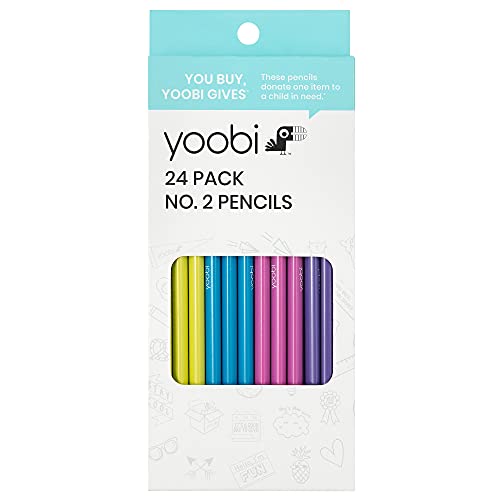 yoobi no. 2 pencils don't to write multicolored (24 pack