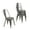 Brushed Metal Color, variant on Nazhura Metal Dining Chair 4 Pieces Adult Farmhouse Tolix Style Metal/Wood Stackable Black