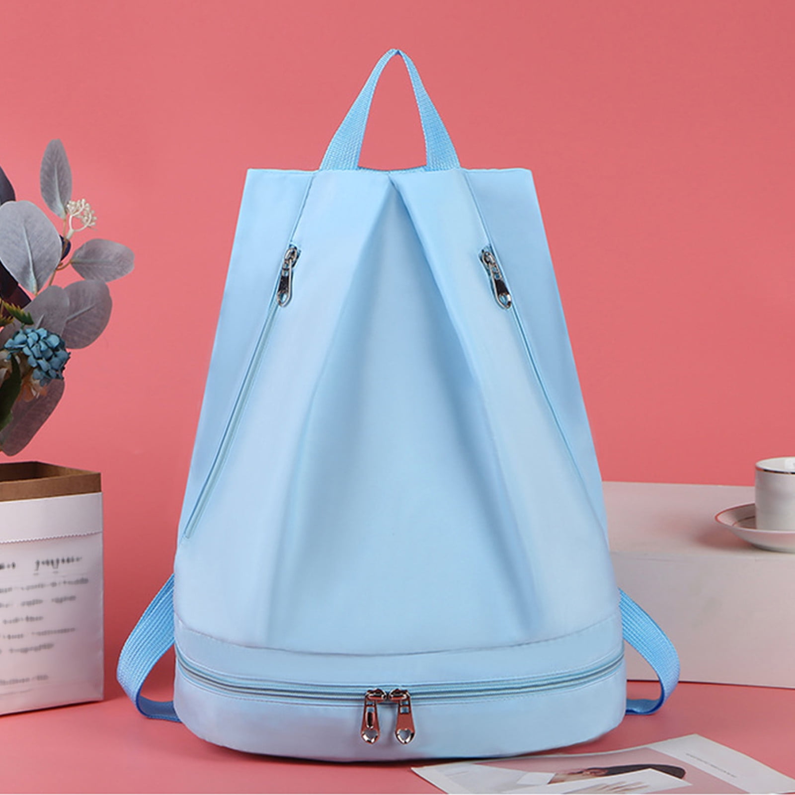 Beach Backpack With Shoe Compartment Wet And Dry Separation Backpack