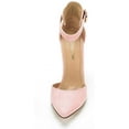 thumbnail image 3 of Dream Pairs Women's Ankle Strap Stilettos Pointed Toe High Heel Pumps Shoes Oppointed-Ankle Pink Size 10, 3 of 3