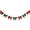 Red & Green, variant on 6.5 Ft Fall Velvet Bow Garland Pre-Strung for Xmas Thanksgiving Decor