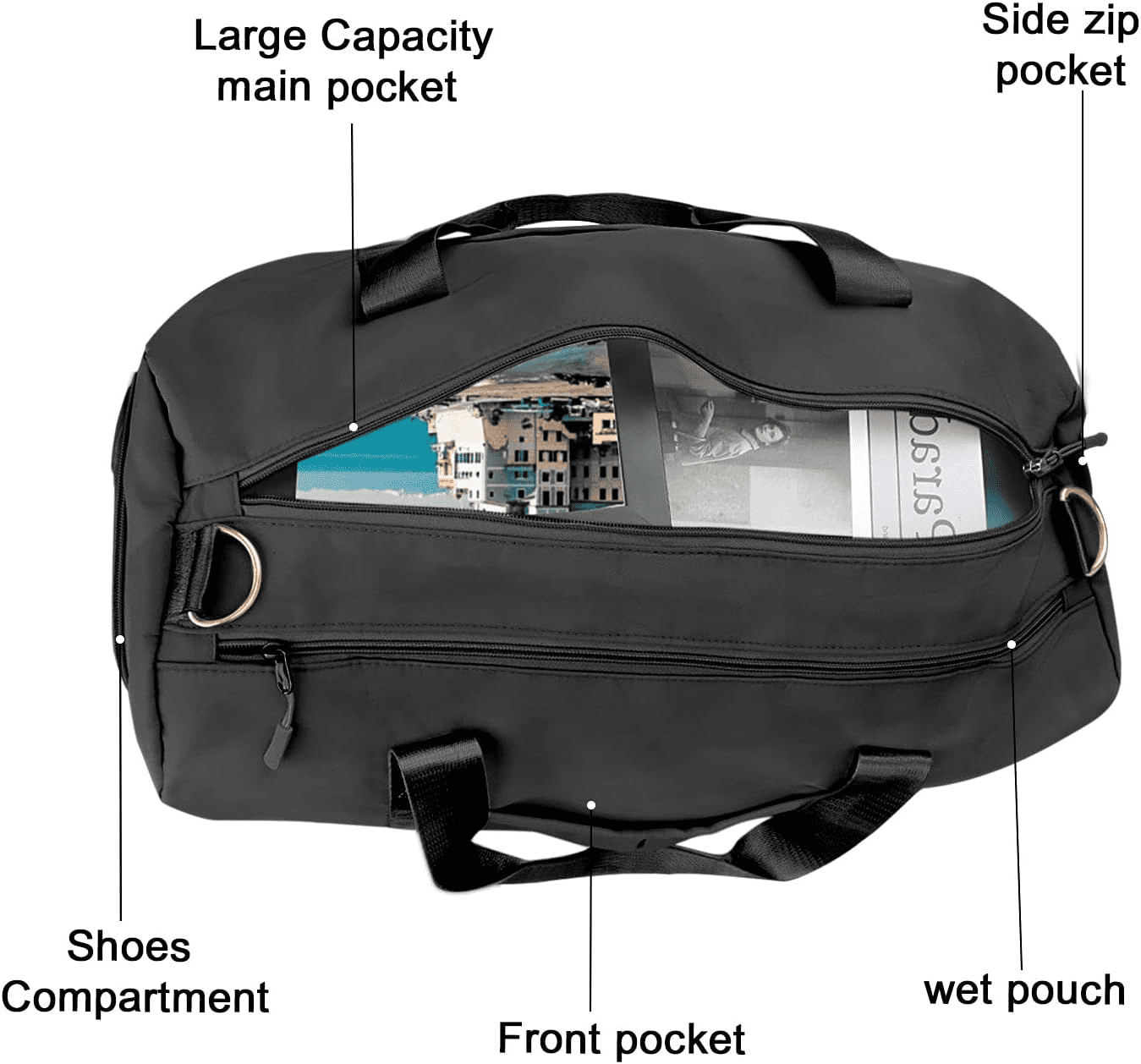 WEERY Extra Large Duffle Bag,96L Lightweight Travel Bag, Foldable  Waterproof Duffel Bag for Men Women,Black