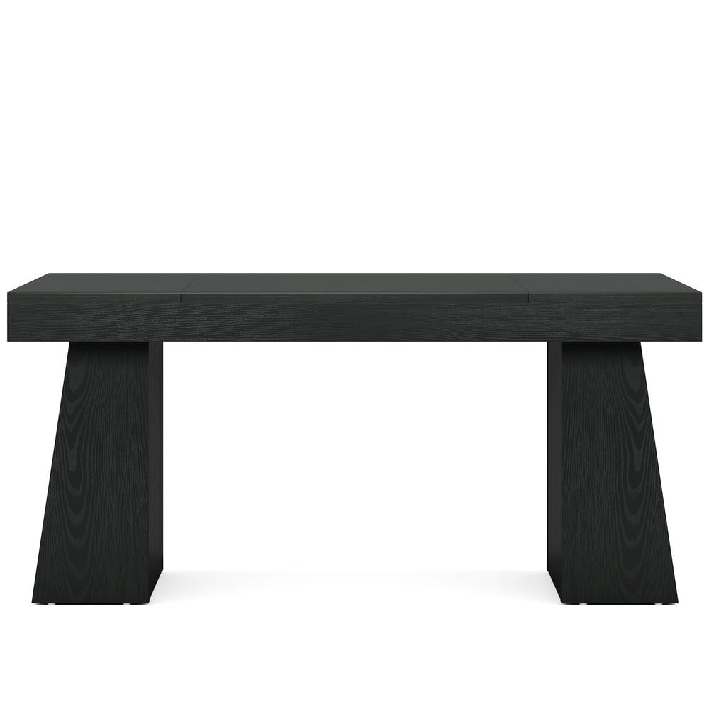 Spaco 55" Executive Desk, Modern Wood Computer Desk Workstation Desk, Desk for Indoor as Home, Office, Black