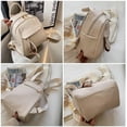 thumbnail image 2 of LHSHID Small Backpack for Women Soft Vegan Leather Daypack Mini Water Resistant Travel Backpack Multiple Pockets Everyday Bag, 2 of 7