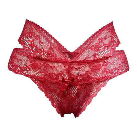 

Cheeky Underwear For Women Cotton Underwear for Women Mid Rise Full Briefs Stretchy Hipster Panties(M Red)