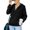 Black, variant on Ladies Tops and Blouses 3/4 Sleeves Womens Tops 3/4 Length Sleeve V Neck Casual Tunic Tops Basic Shirts Loose Fit Blouse