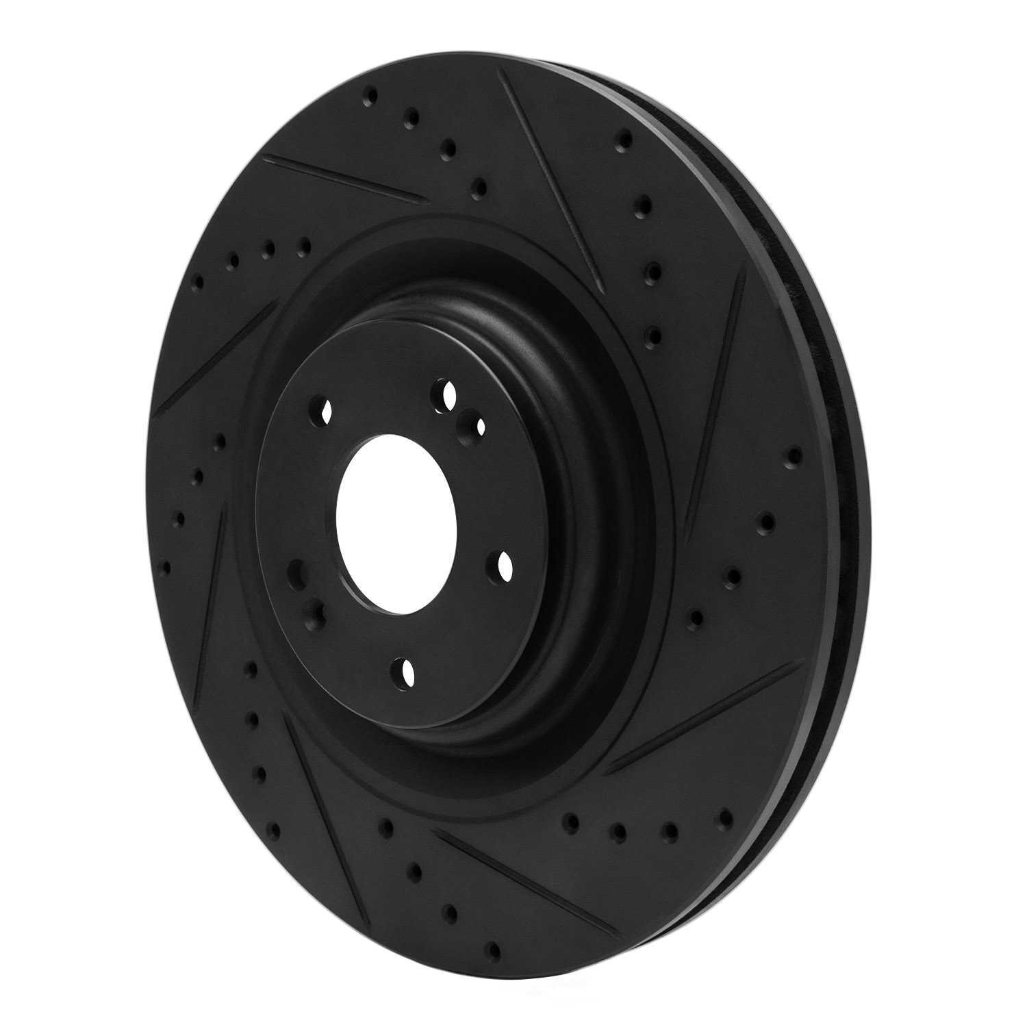 Dynamic Friction Company 633-03070R DFC Brake Rotor - Drilled And Slotted - Black