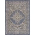 thumbnail image 3 of Plymouth Indoor/Outdoor Border Medallion Blue Area Rug 2' 7" x 4' 1", 3 of 5