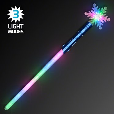 FlashingBlinkyLights Snowflake Magic Light Staff LED Saber