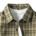thumbnail image 5 of BVnarty Plaid Shirts for Men Checkered Shirt Oversized Long Sleeve Lapel Top Casual Lightweight Breathable Apparel for Daily Wear, Beach, and Parties, 5 of 5