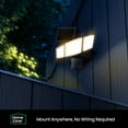 thumbnail image 5 of Home Zone Security Solar Flood Lights - Motion Detection + 3500K LED, Black, 5 of 7