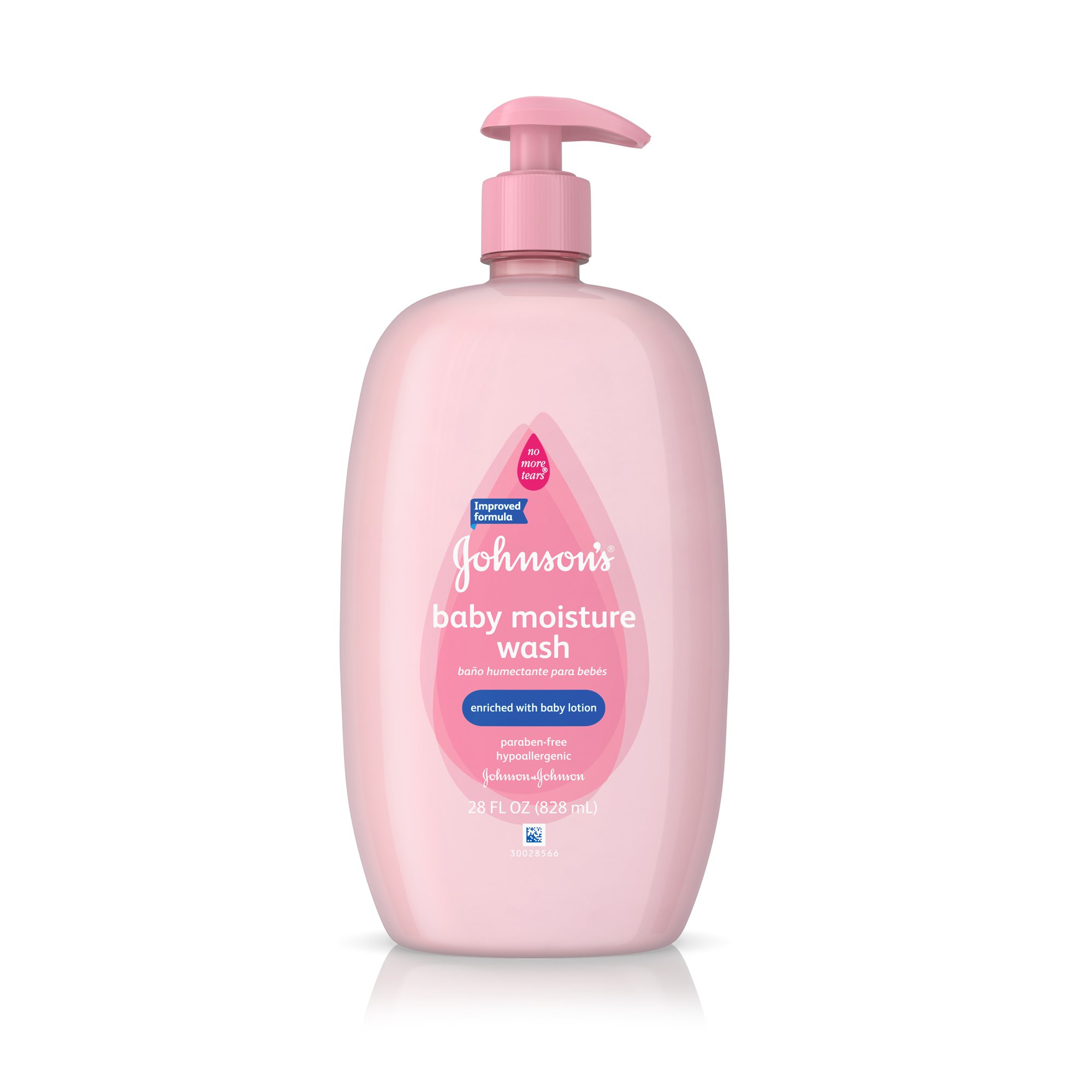 Johnson's Baby Moisture Care Wash To Soften Skin, 28 Oz.