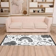 thumbnail image 2 of Yayeee Runner Rug for Bedroom 2'x6' Machine Washable Hallway Non Slip Mat, Clouds and Suns, 2 of 8