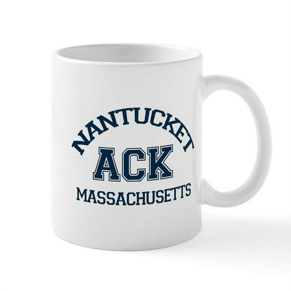 CafePress - Nantucket MA Varsity Design Mug - 11 oz Ceramic Mug - Novelty Coffee Tea Cup