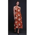 thumbnail image 2 of Bimba Robe Teinture sur Nœuds Décontractée Longue Dos Nu à Col Licou pour Femmes, Robe de Plage Imprimée - X-Grand, 2 of 6