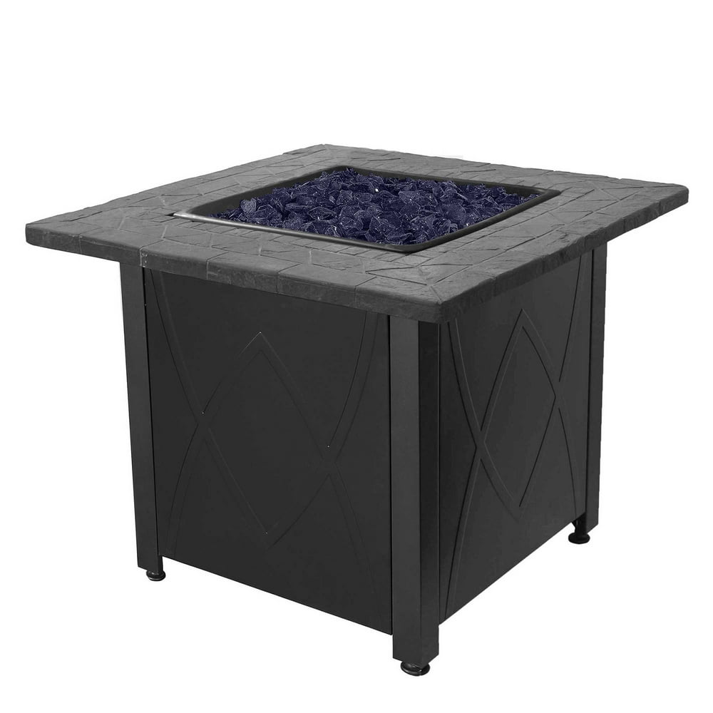 Blue Rhino Endless Summer Outdoor Propane Gas Lava Rock Patio Fireplace