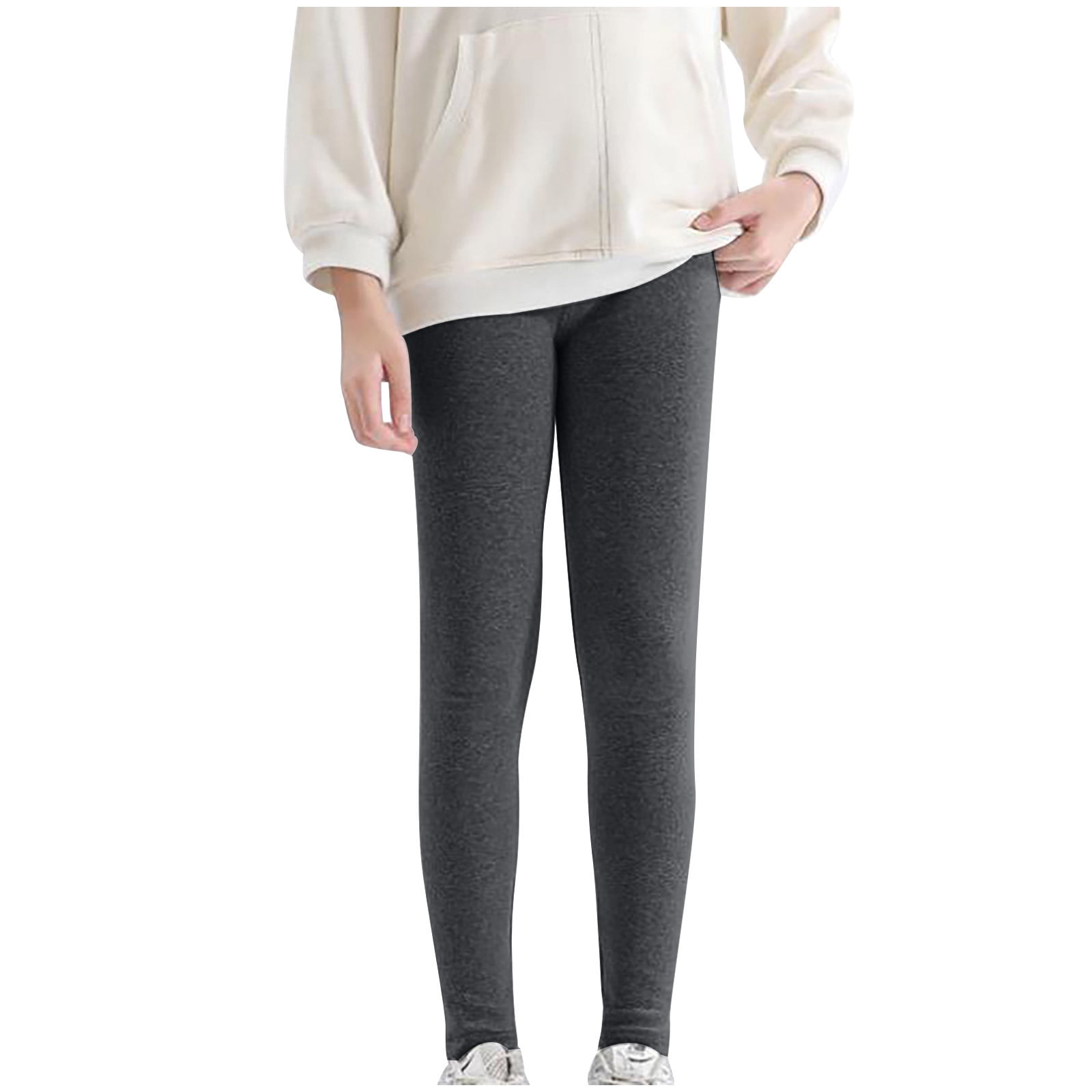 y-YO Cable long leggings グレー Zwiiyzr 2-13Y Toddler and Girls Leggings Pants Cotton Winter Fall