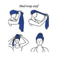 thumbnail image 5 of Foulard pour Femmes Mode Nœud Chapeau Casquette Turban Multifonction Imprimé, 5 of 5