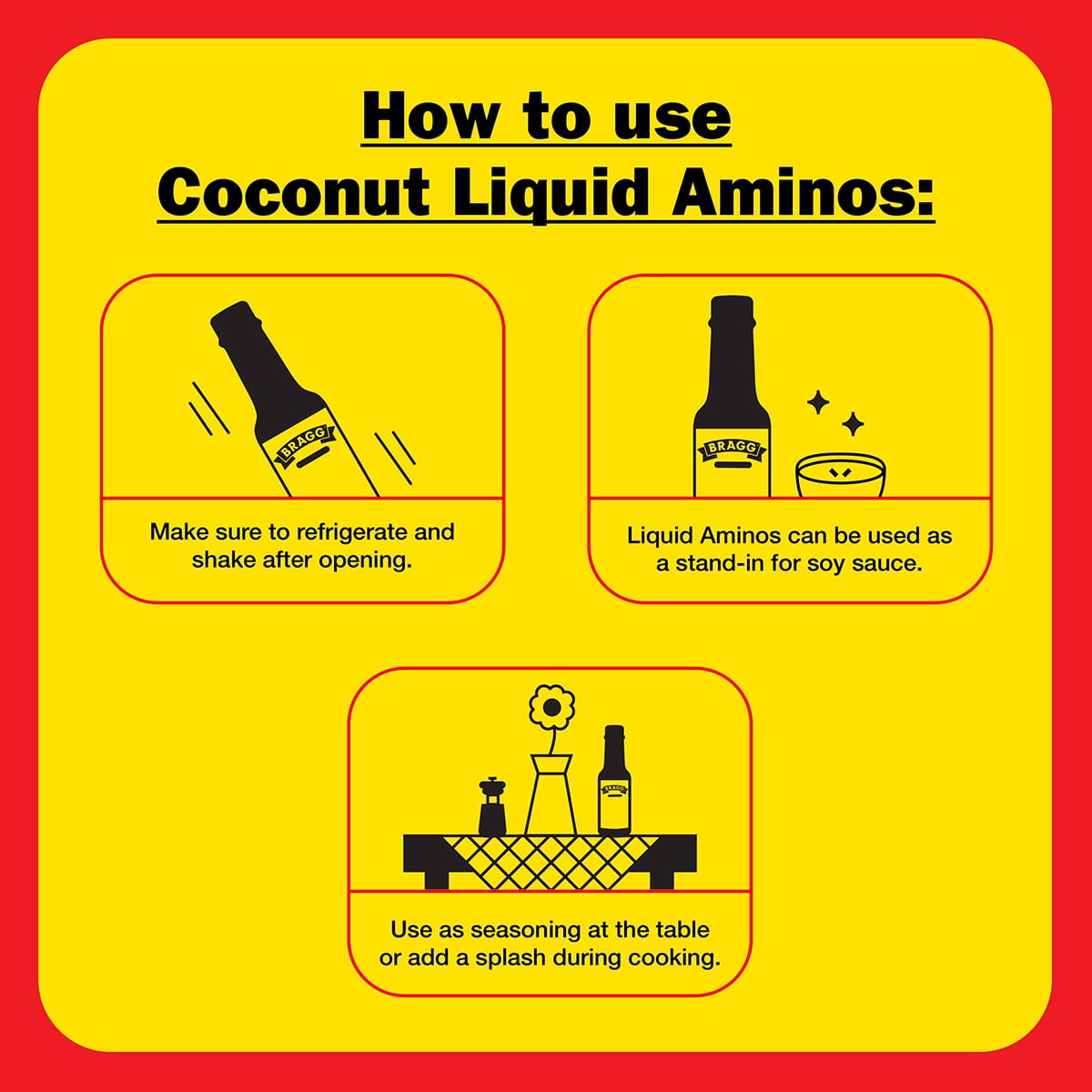 Bragg Organic Coconut Liquid Aminos Soy-Free Seasoning, 10 fl oz