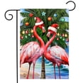 thumbnail image 2 of Briarwood Lane Christmas Garden Flag 12x18 For Outdoor Festive Flamingos For Christmas Garden Flag Flags For Outside, 2 of 4