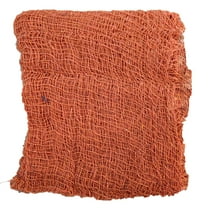JeashCHAT Halloween Creepy Cloth 30"x72" Scary Halloween Gauze Cloth Thin Fine Mesh Cloth for Halloween Party Supplies Decorations Outdoor Indoor Bar Haunted House Home Decor, Orange