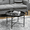 Black, variant on Beyamis 24" Round Coffee Table for Living Room (Metal), Classic Hammered Tray Top & Strong Metal Frame Center Table, Multi-Use for Bedroom, Pewter
